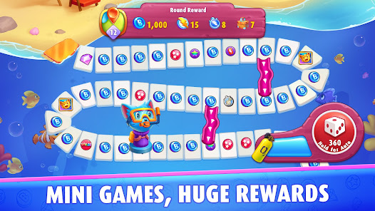 Bingo Blitz ミニゲームと報酬画面